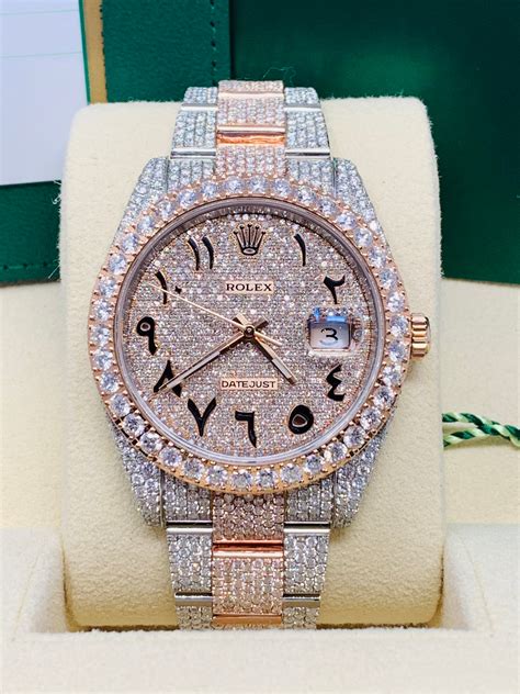 iced out rolex women& 39|rolex iced out arabic.